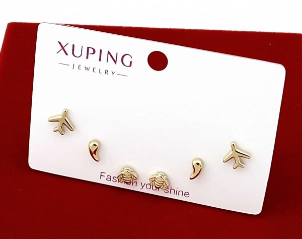 gold plated earrings with exclusive cubic zirconia