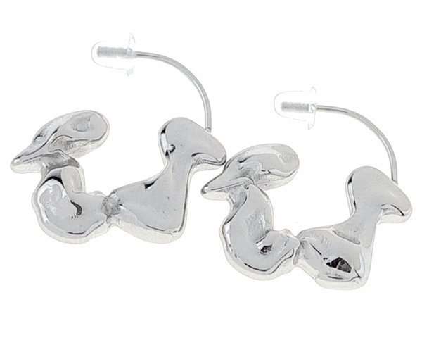 gold earrings made of stainless steel