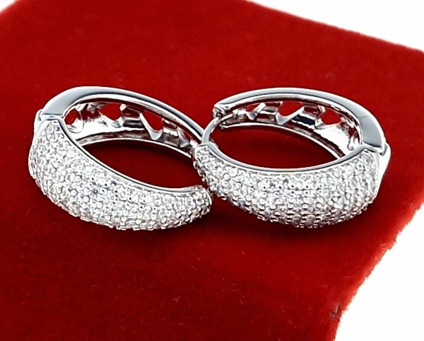 gold plated earrings with exclusive cubic zirconia