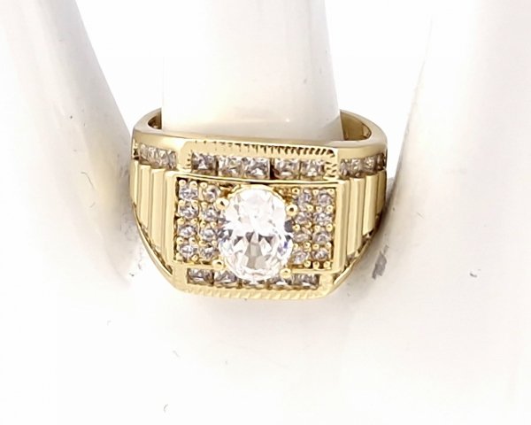 gold ring 18,60mm. gold-plated engagement xuping
