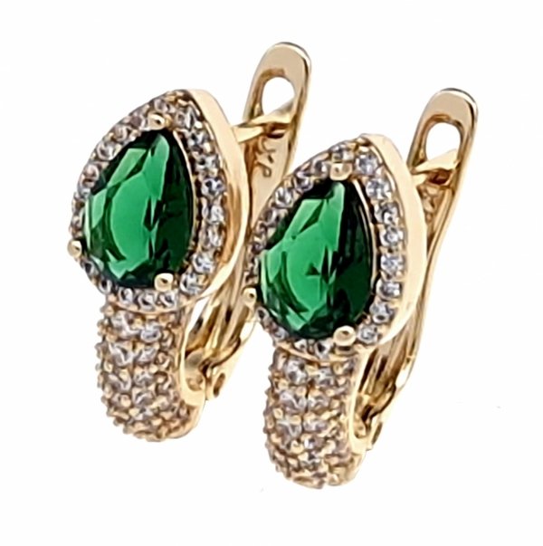 exclusive swarovski gold-plated earrings