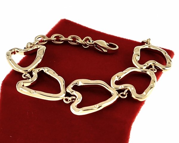 BRACELET GOLD CELEBRITY STAINLESS STEEL