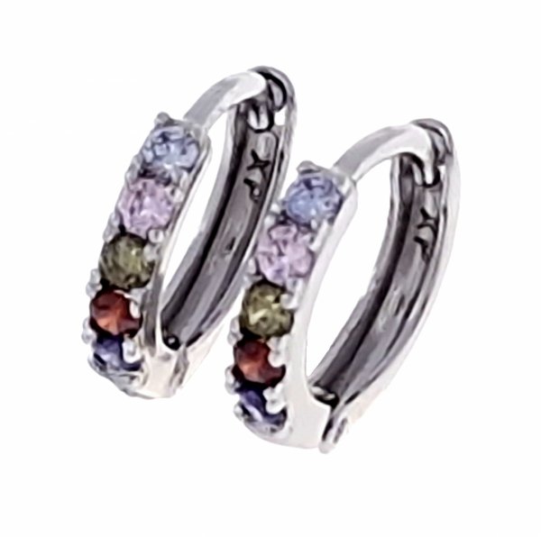 gold plated earrings with exclusive cubic zirconia
