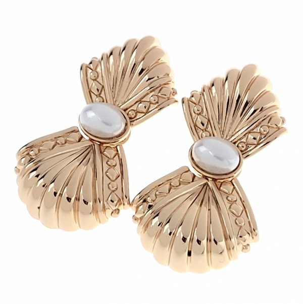 gold plated earrings with exclusive cubic zirconia