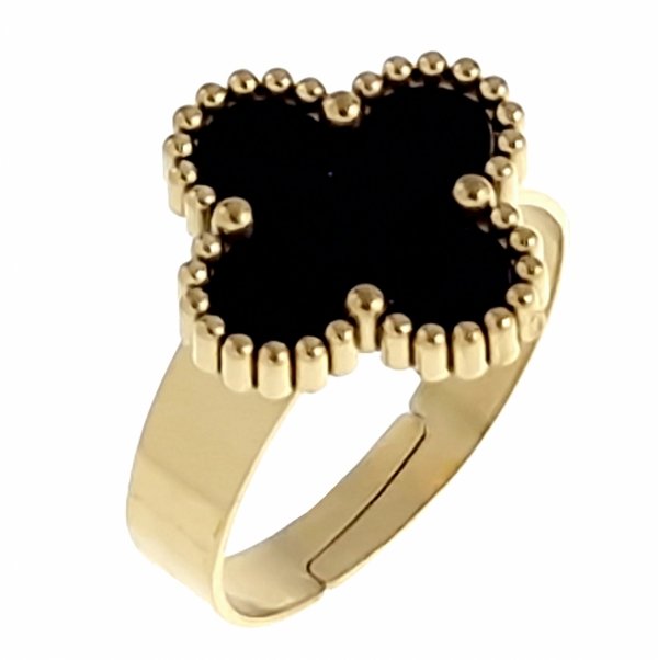 ring 18,30mm gold stainless steel