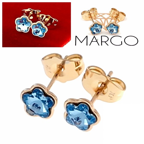 exclusive swarovski gold-plated earrings