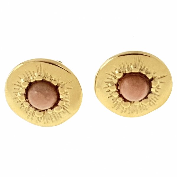 gold earrings made of stainless steel