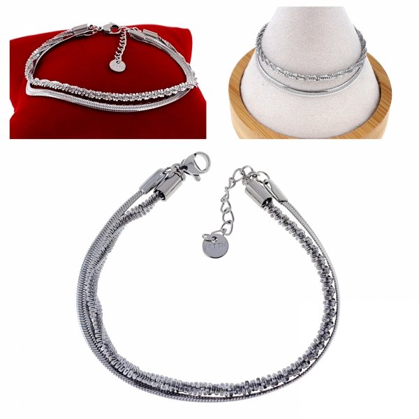 BRACELET GOLD CELEBRITY STAINLESS STEEL