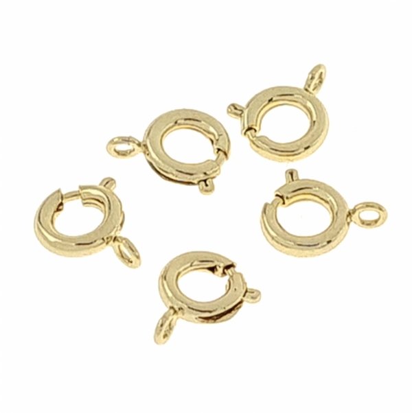 GOLD PLATED GOLD PLATED CARABINER 9MM FOR BRACELET OR CHAIN