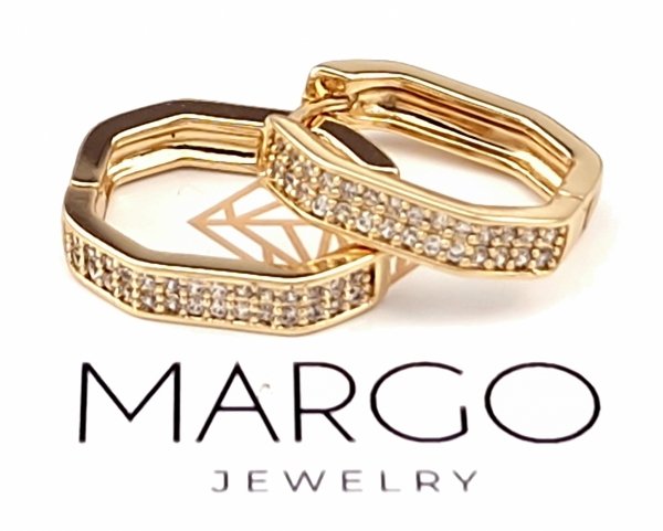exclusive swarovski gold-plated earrings