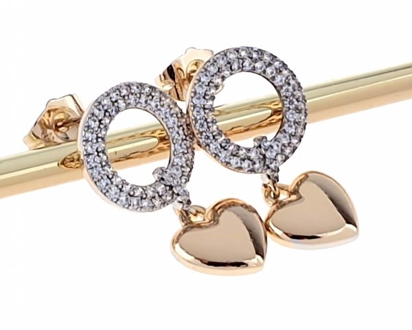 exclusive swarovski gold-plated earrings