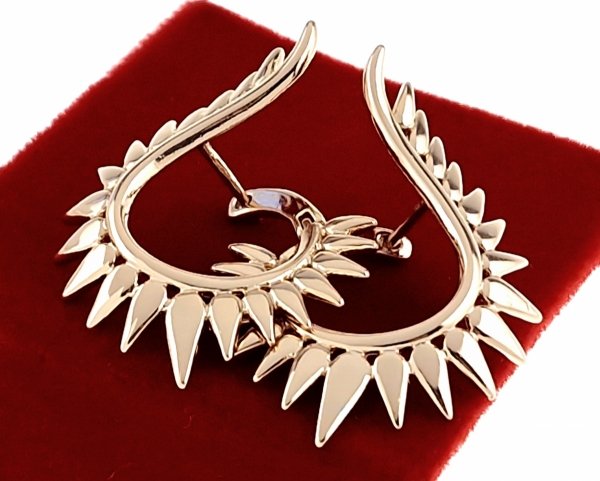 exclusive swarovski gold-plated earrings