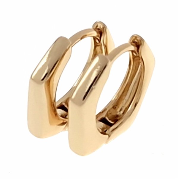 gold plated earrings with exclusive cubic zirconia