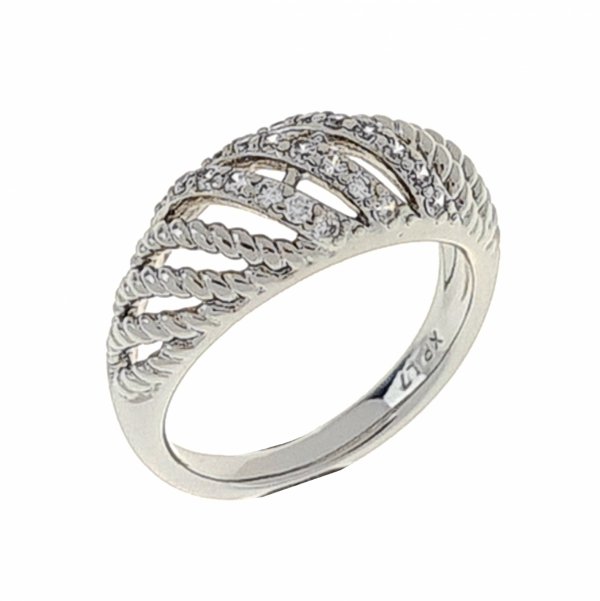 gold ring 17,00mm. gold-plated engagement xuping