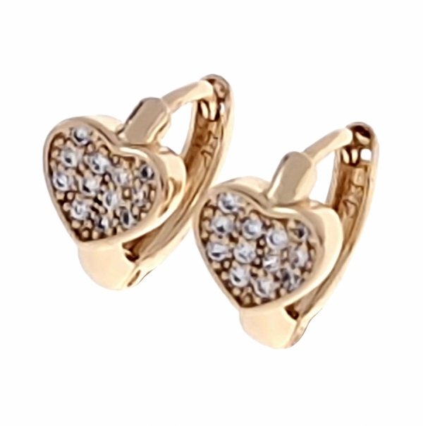 exclusive swarovski gold-plated earrings