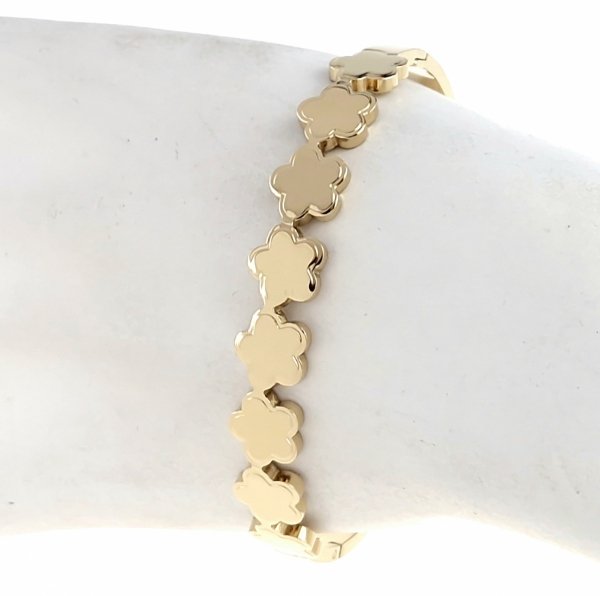 BRACELET GOLD CELEBRITY STAINLESS STEEL