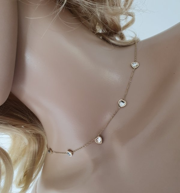 GOLD CHAIN NECKLACE celebrity STAINLESS STEEL