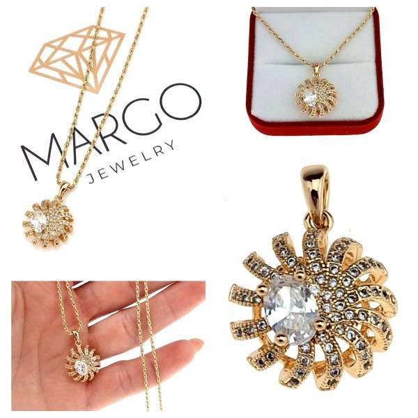 gold pendant 18k shiny xuping