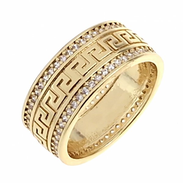gold ring 18,60mm. gold-plated engagement xuping