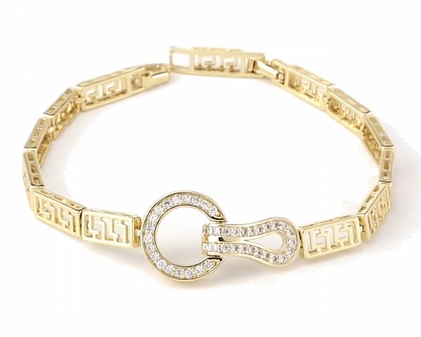 gold bracelet for a gold-plated leg