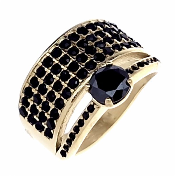 ring 19,00mm gold stainless steel