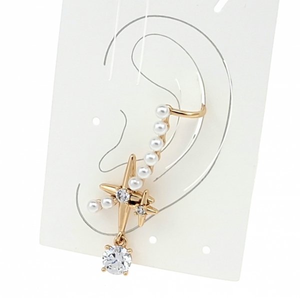 gold plated earrings with exclusive cubic zirconia