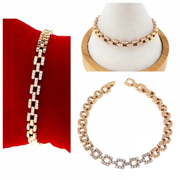 gold bracelet for a gold-plated leg