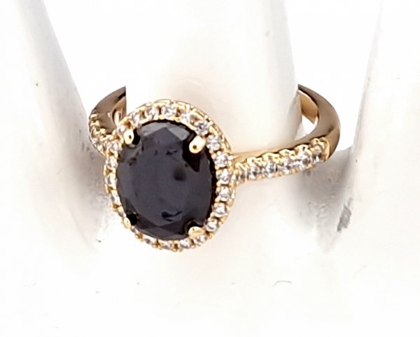 gold ring 18,60mm. gold-plated engagement xuping