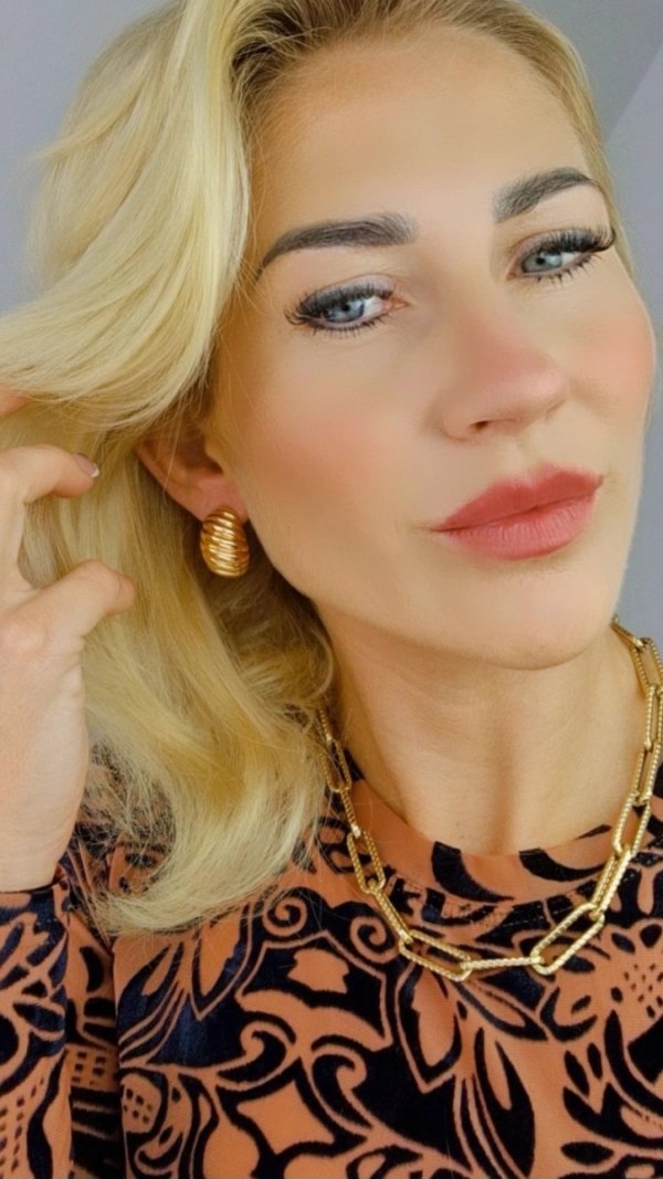 gold plated earrings with exclusive cubic zirconia