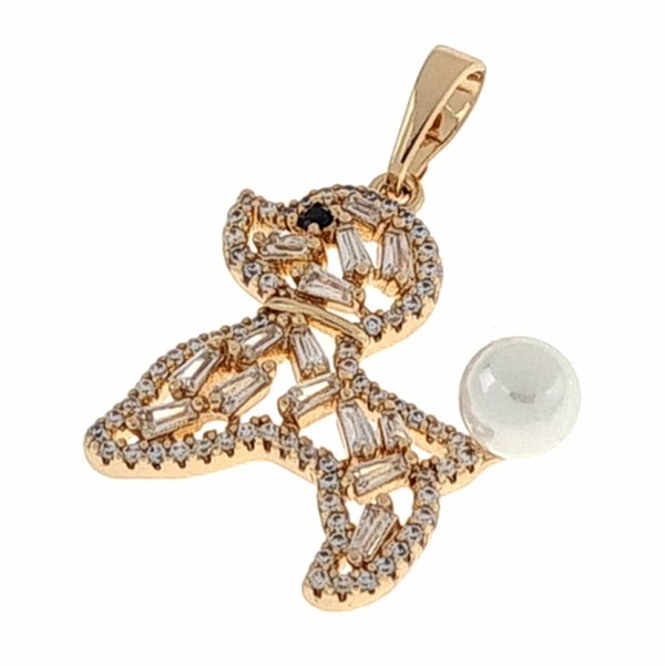 gold pendant 18k shiny xuping