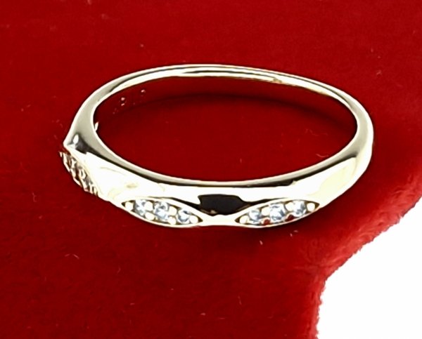 gold ring 18,60mm. gold-plated engagement xuping