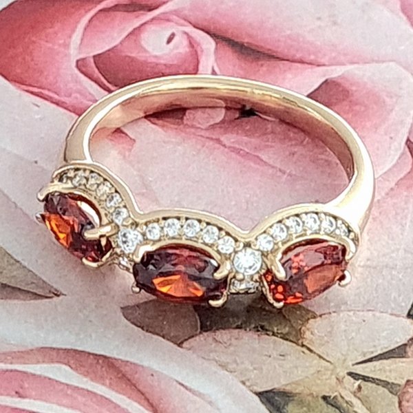 gold ring 17,30mm. gold-plated engagement xuping