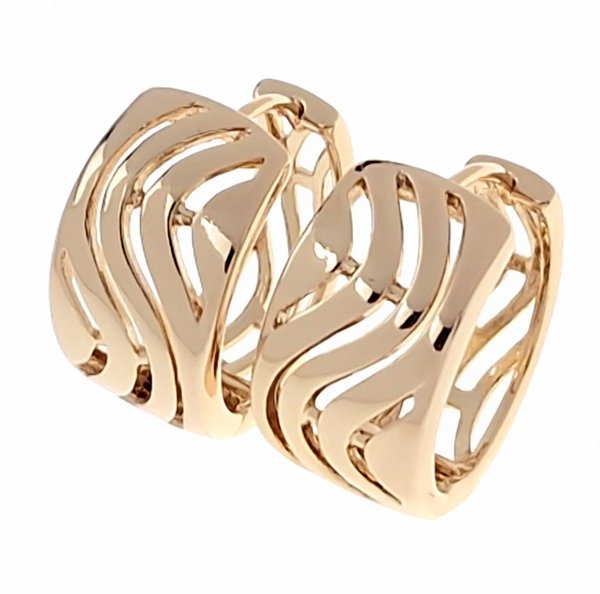 gold plated earrings with exclusive cubic zirconia