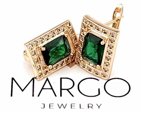 exclusive swarovski gold-plated earrings