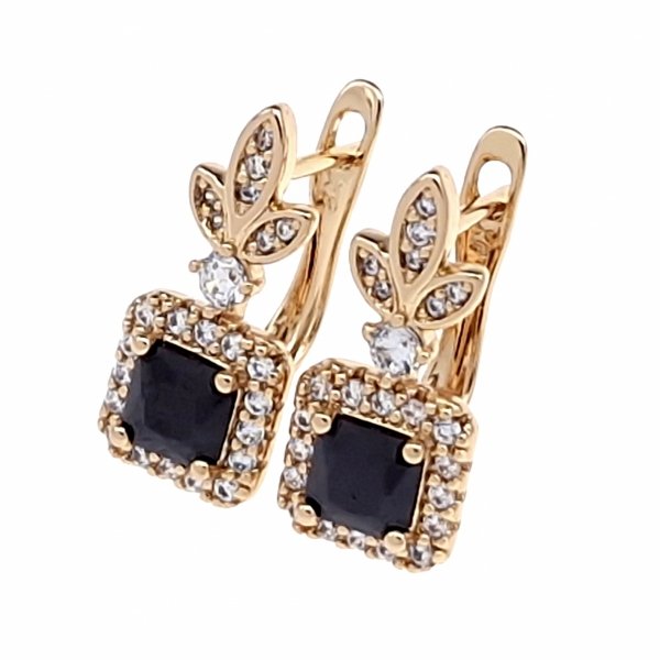 exclusive swarovski gold-plated earrings