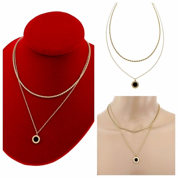 GOLD CHAIN NECKLACE celebrity STAINLESS STEEL