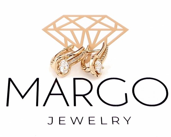 exclusive swarovski gold-plated earrings