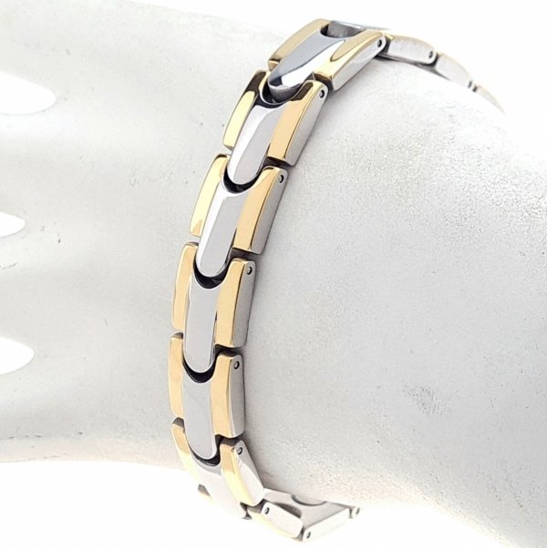 BRACELET GOLD CELEBRITY STAINLESS STEEL