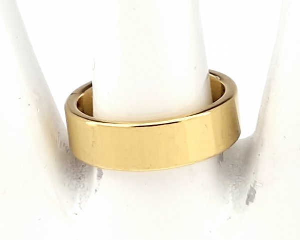 ring 19,00mm gold stainless steel