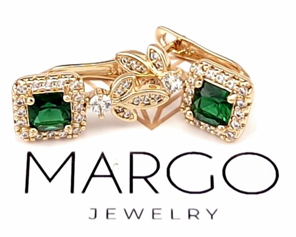 exclusive swarovski gold-plated earrings