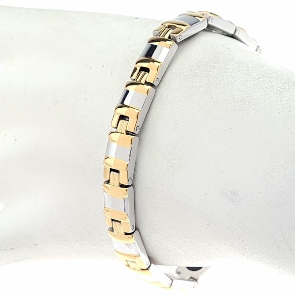 BRACELET GOLD CELEBRITY STAINLESS STEEL