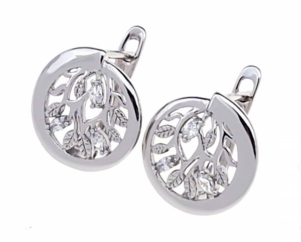 gold plated earrings with exclusive cubic zirconia