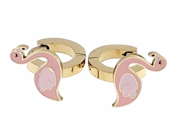 gold earrings made of stainless steel