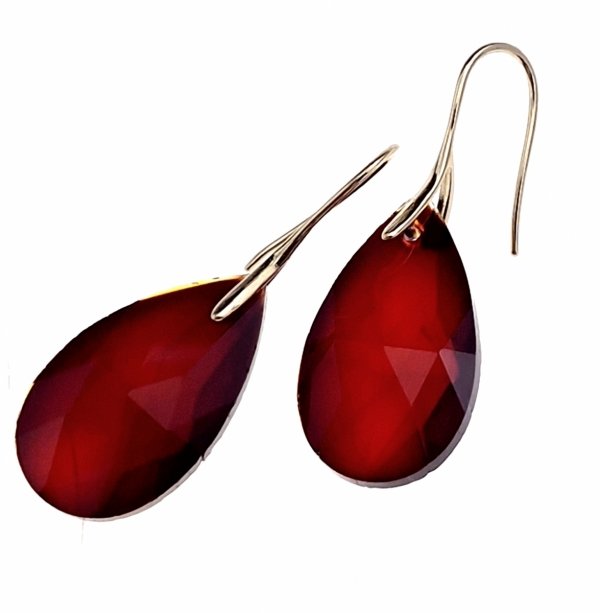 gold plated earrings with exclusive cubic zirconia