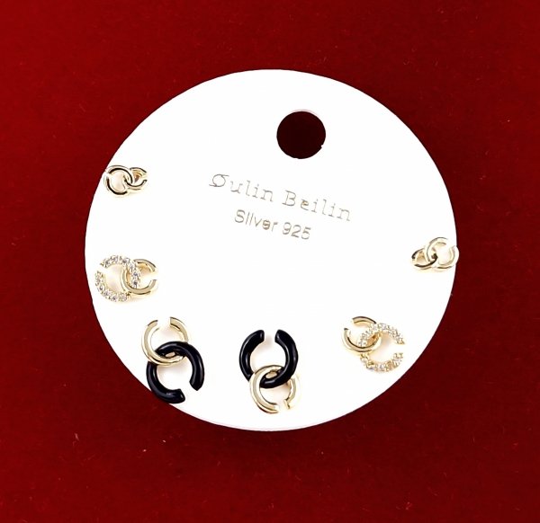 gold plated earrings with exclusive cubic zirconia