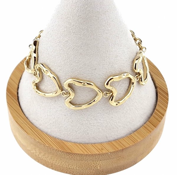BRACELET GOLD CELEBRITY STAINLESS STEEL