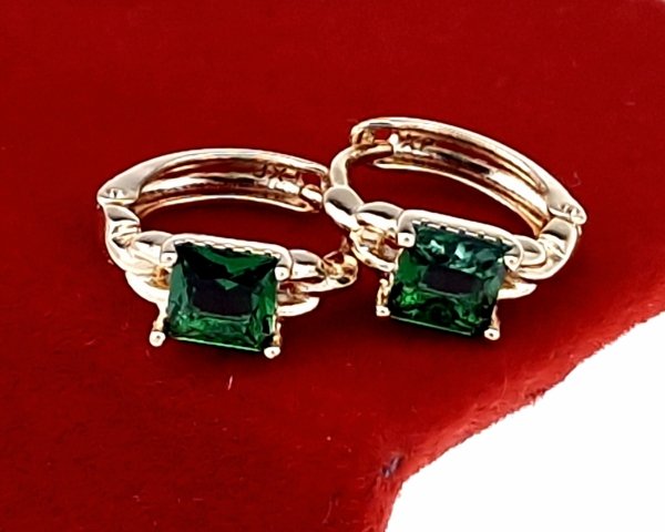 exclusive swarovski gold-plated earrings