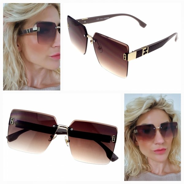 ok77 Damskie okulary przeciwsłoneczne muchy ozdobne UV400