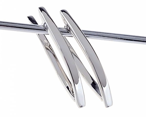 3729e Srebrne kolczyki pozłacane białym złotem Xuping wiszące 