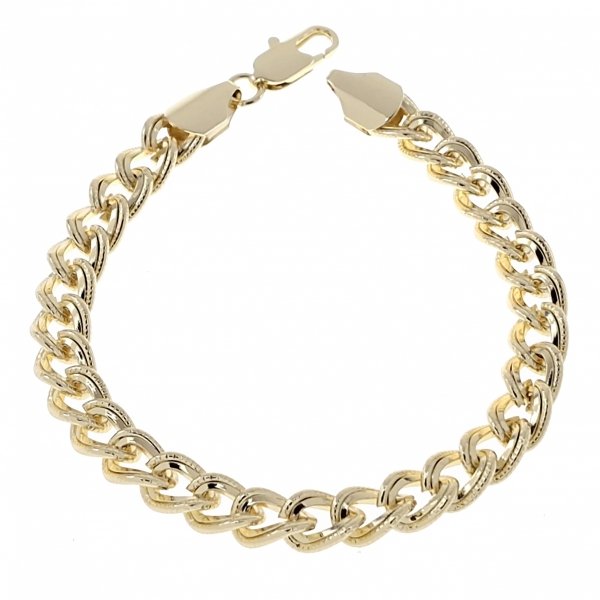 3515 Bransoletka elegancka złota 19cm pozłacana 14k 